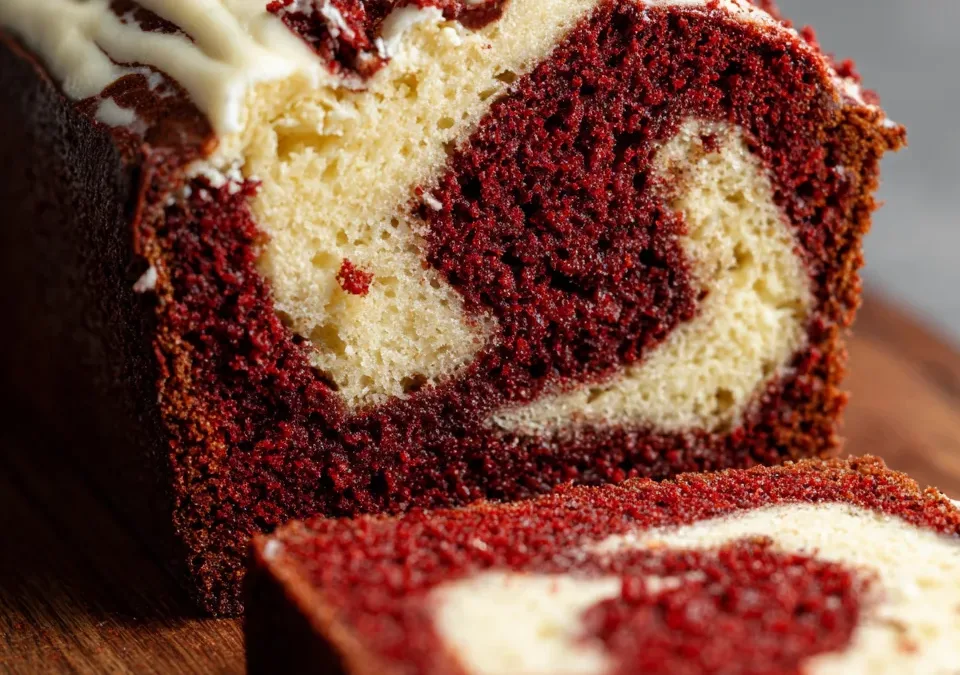 Red Velvet Swirl Banana Bread