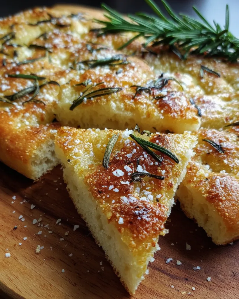 Rosemary Garlic Flatbread with Sea Salt
