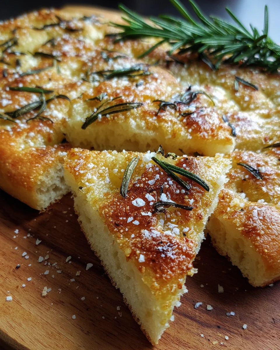 Rosemary Garlic Flatbread with Sea Salt