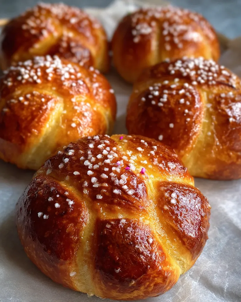 Rosewater Brioche Buns