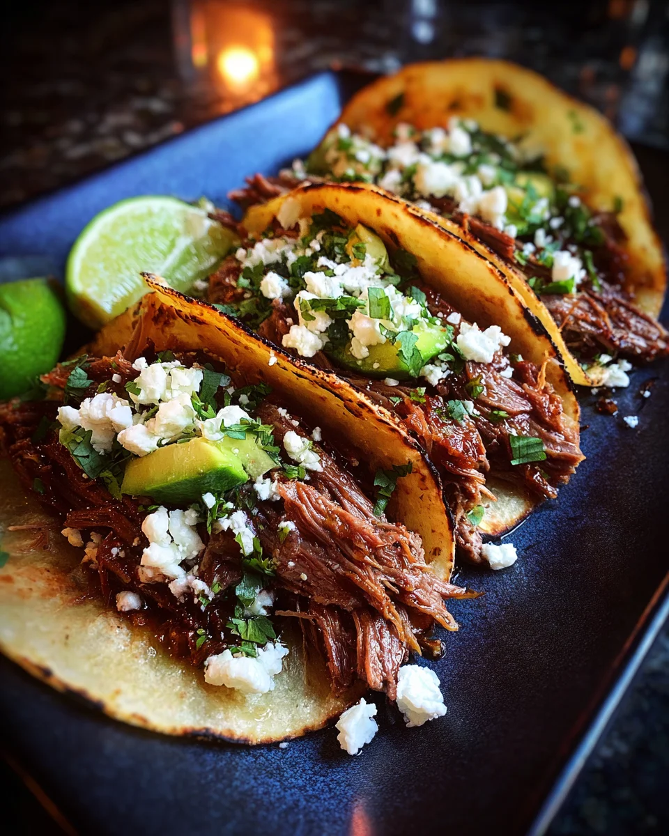 Slow Cooker Beef Barbacoa Tacos