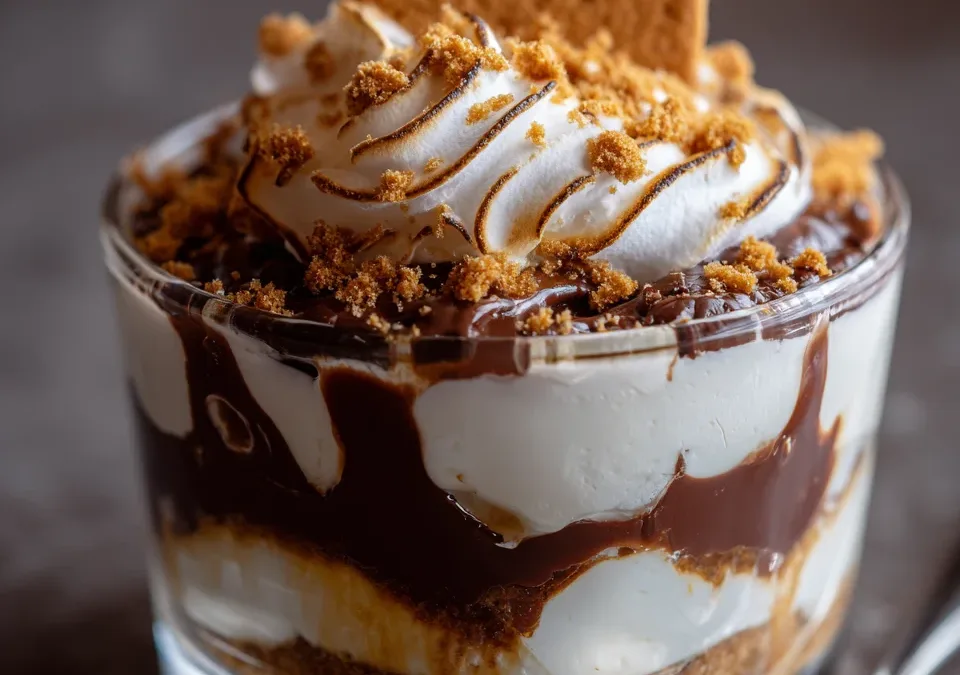 S’mores Trifle with Graham Cracker