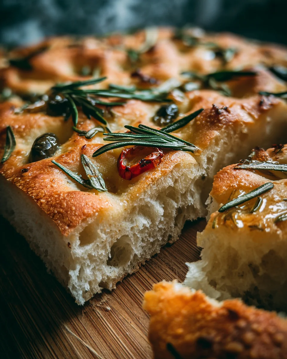 Sourdough Olive & Rosemary Focaccia