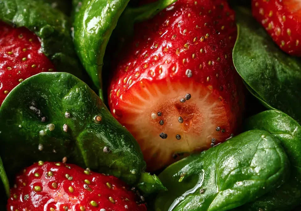 Strawberry Spinach Poppy Seed Salad
