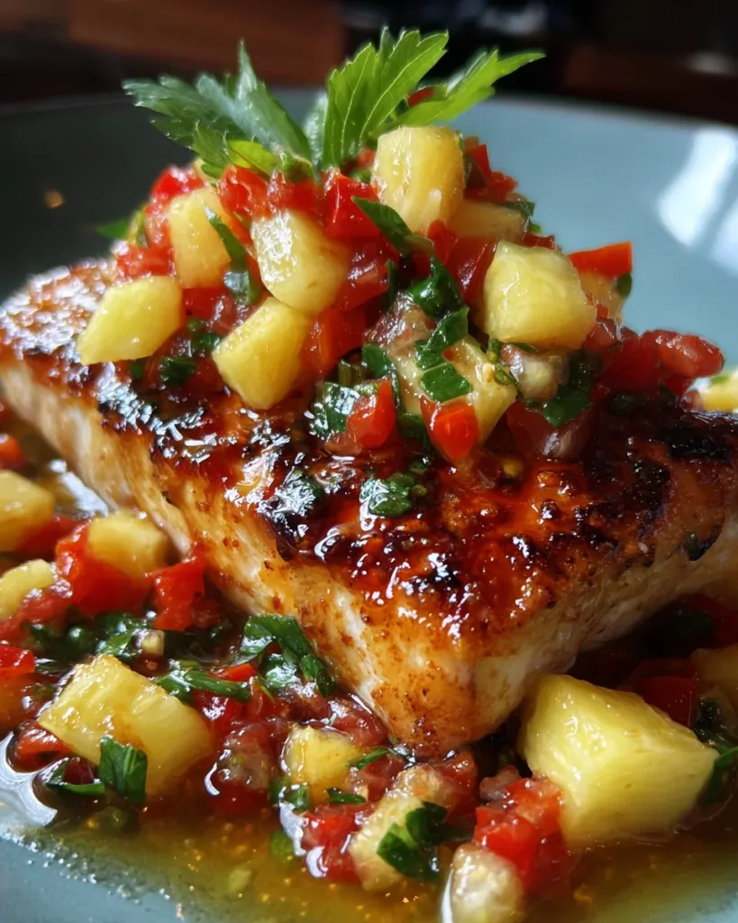 Sweet Chili Glazed Mahi Mahi with Pineapple Salsa