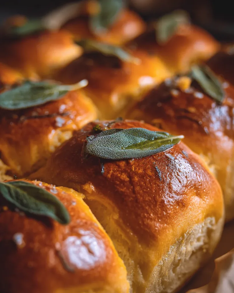 Sweet Potato & Sage Dinner Rolls