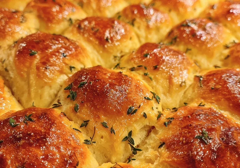 Thanksgiving Herb-Infused Dinner Rolls