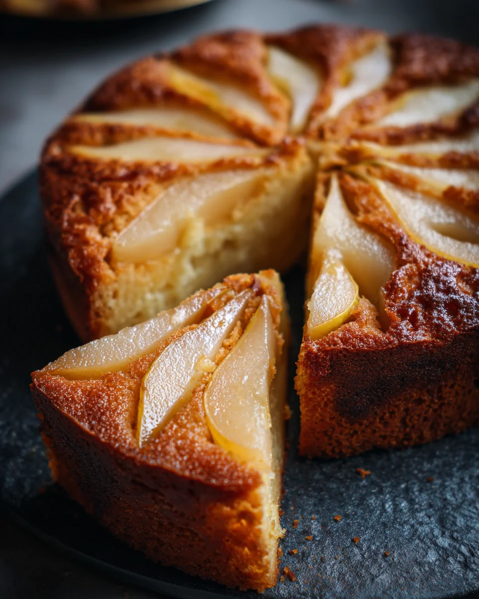 cardamom pear cake