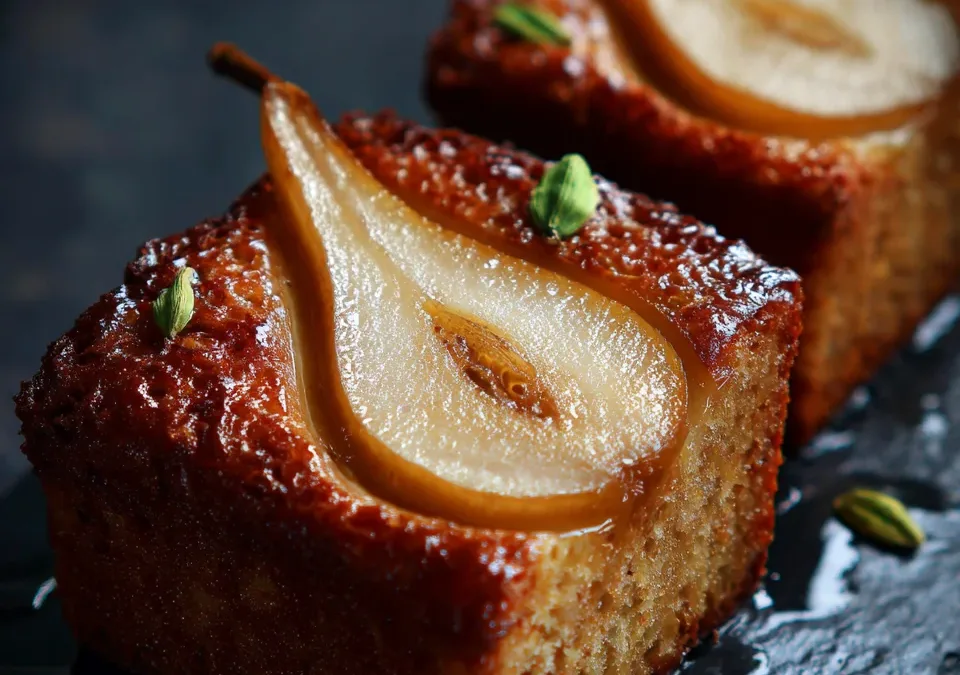 cardamom pear cake