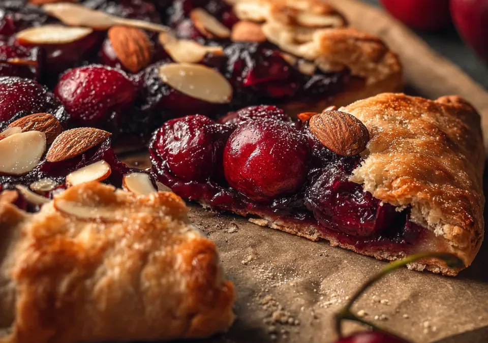 cherry almond galette rustic pie (4)