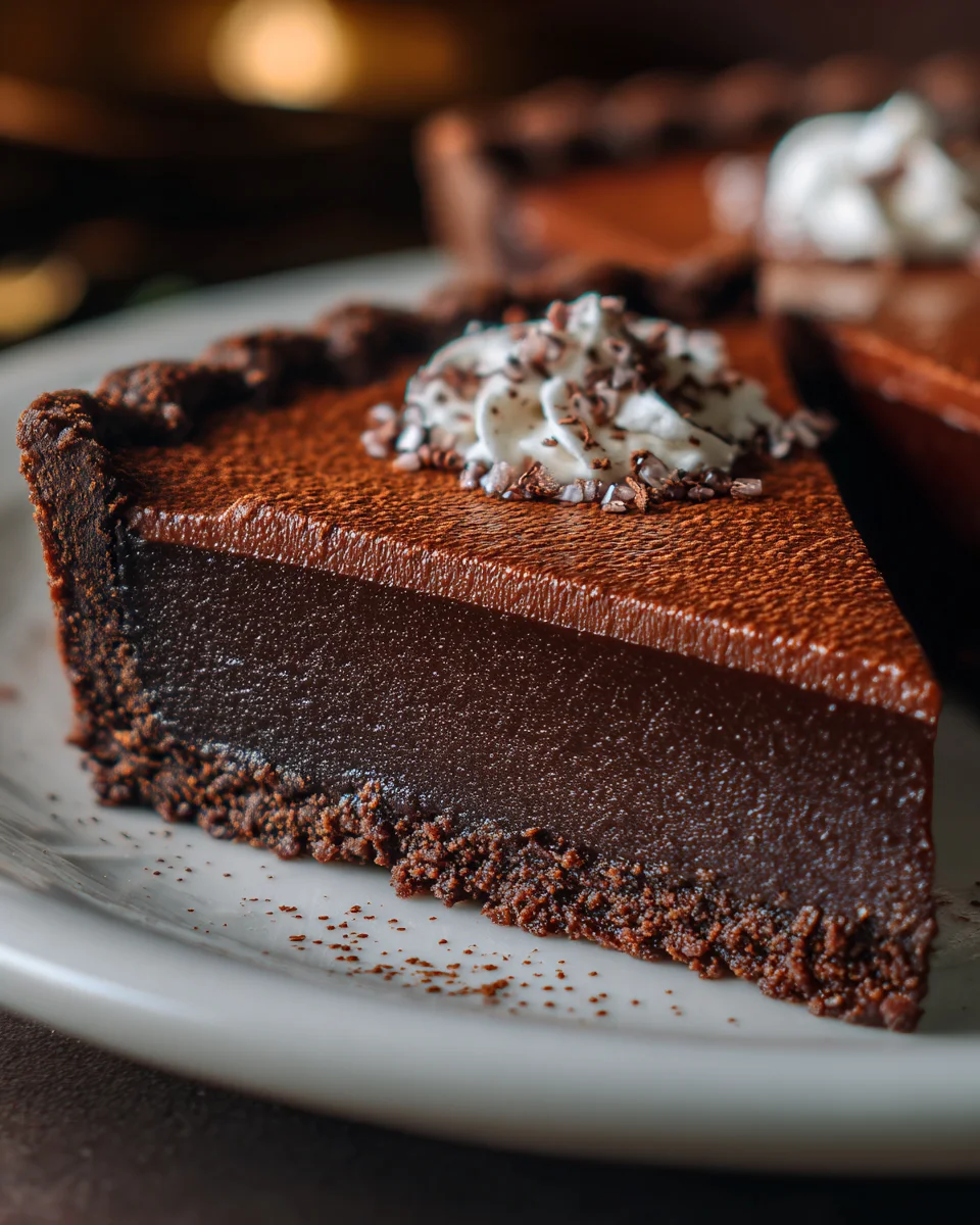 chili dark chocolate tart
