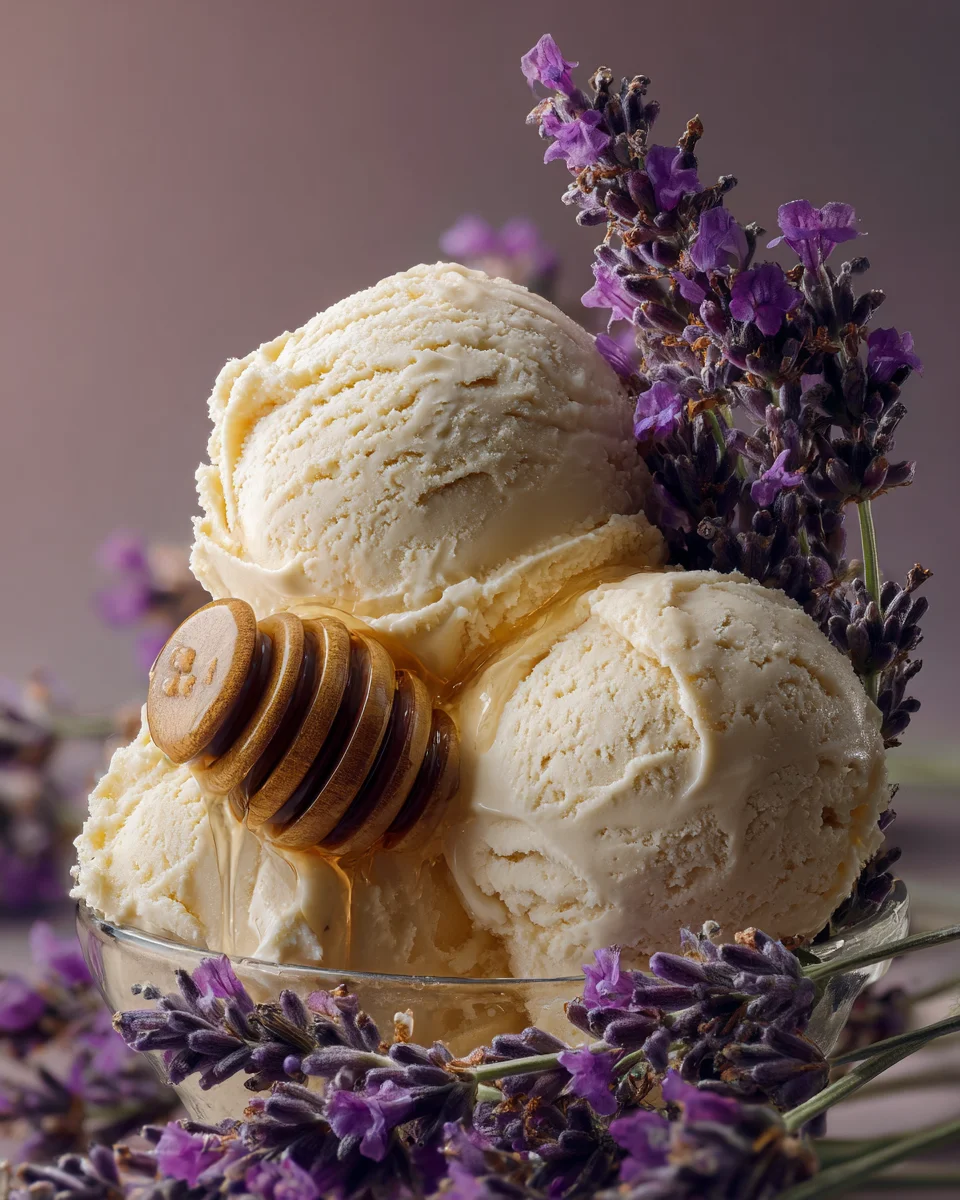 salted honey lavender ice cream