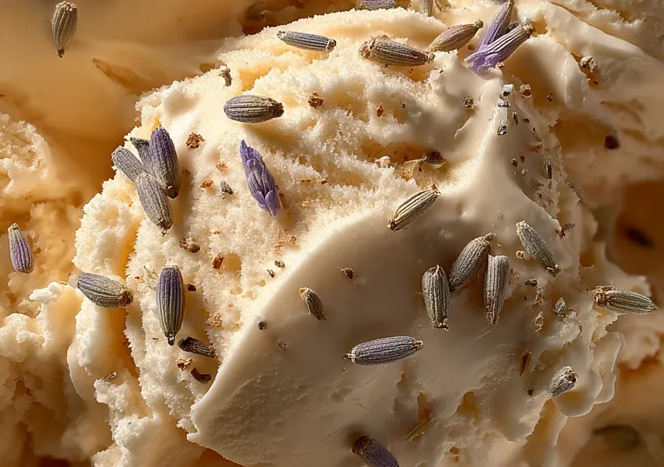salted honey lavender ice cream