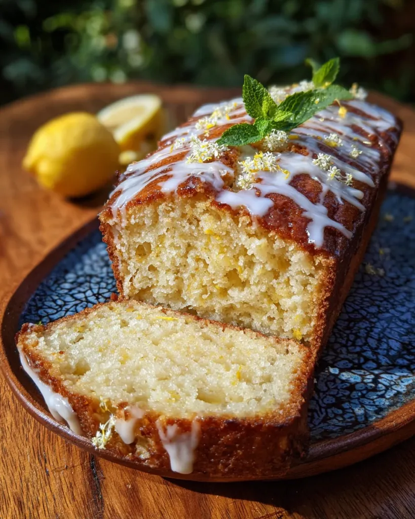 summer solstice lemon elderflower loaf