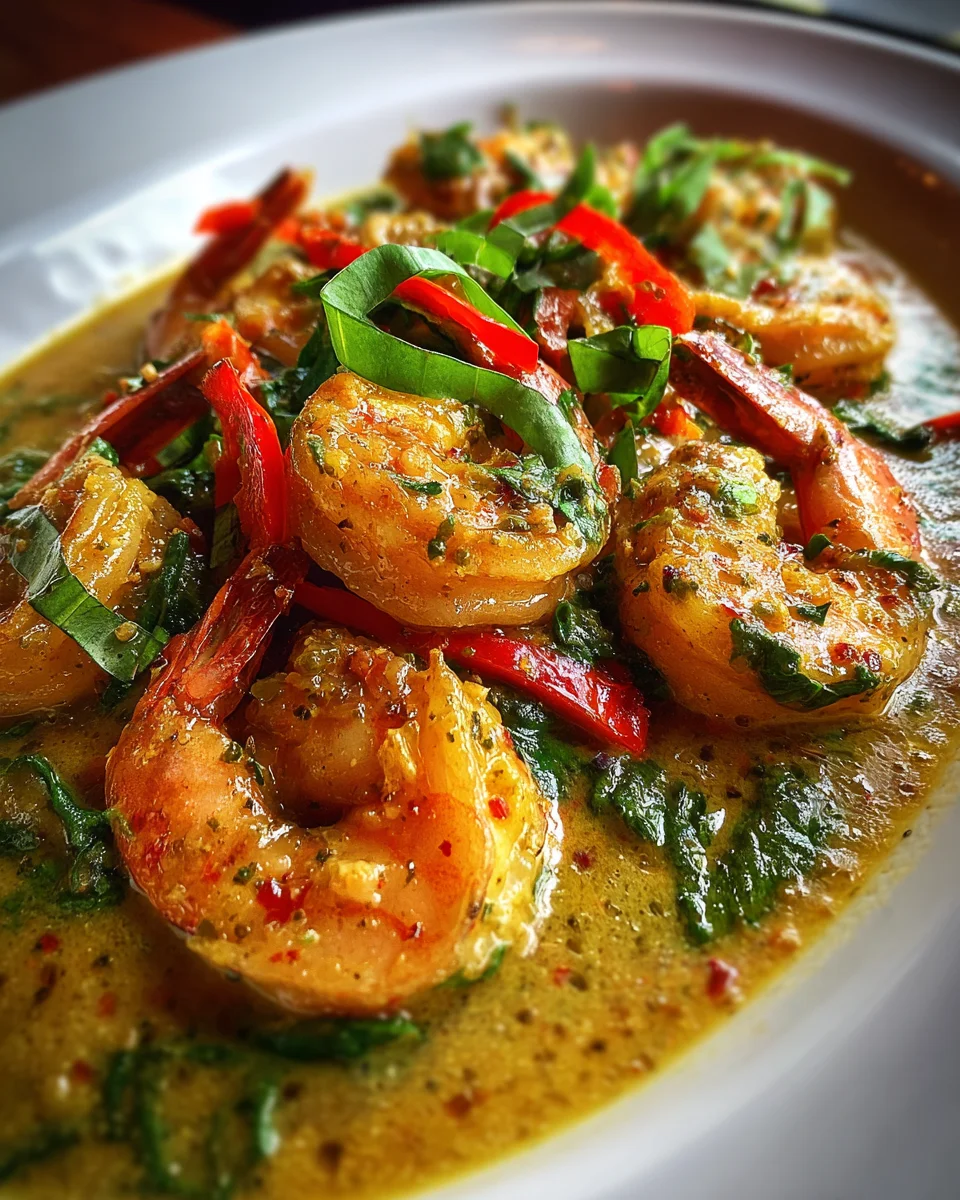 thai green curry shrimp