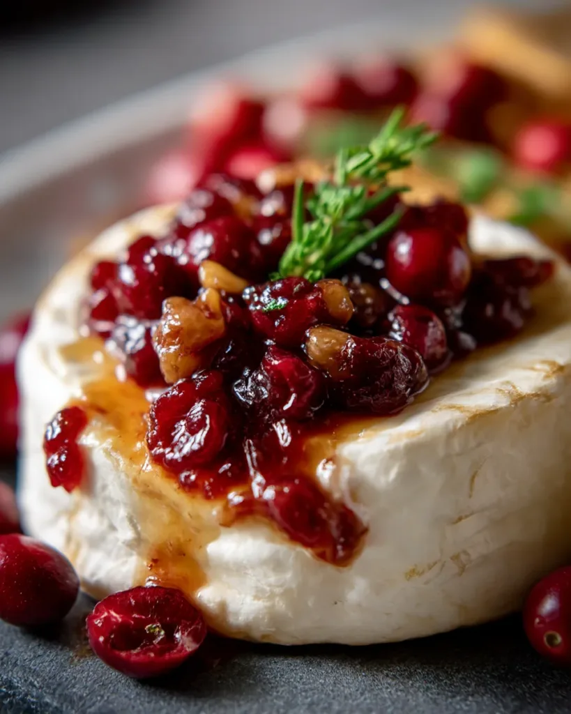 Baked Brie with Cranberry-Orange Chutney