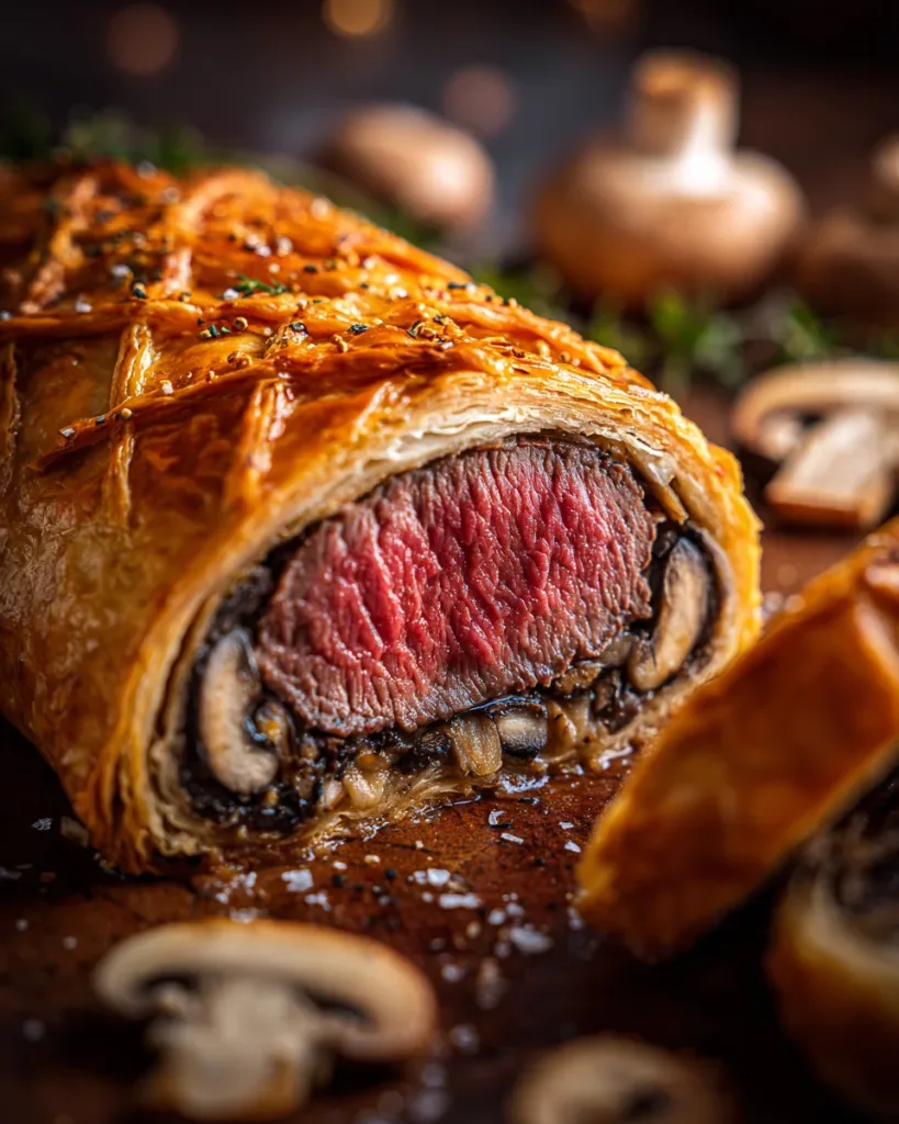 Beef Wellington with Mushroom Duxelles