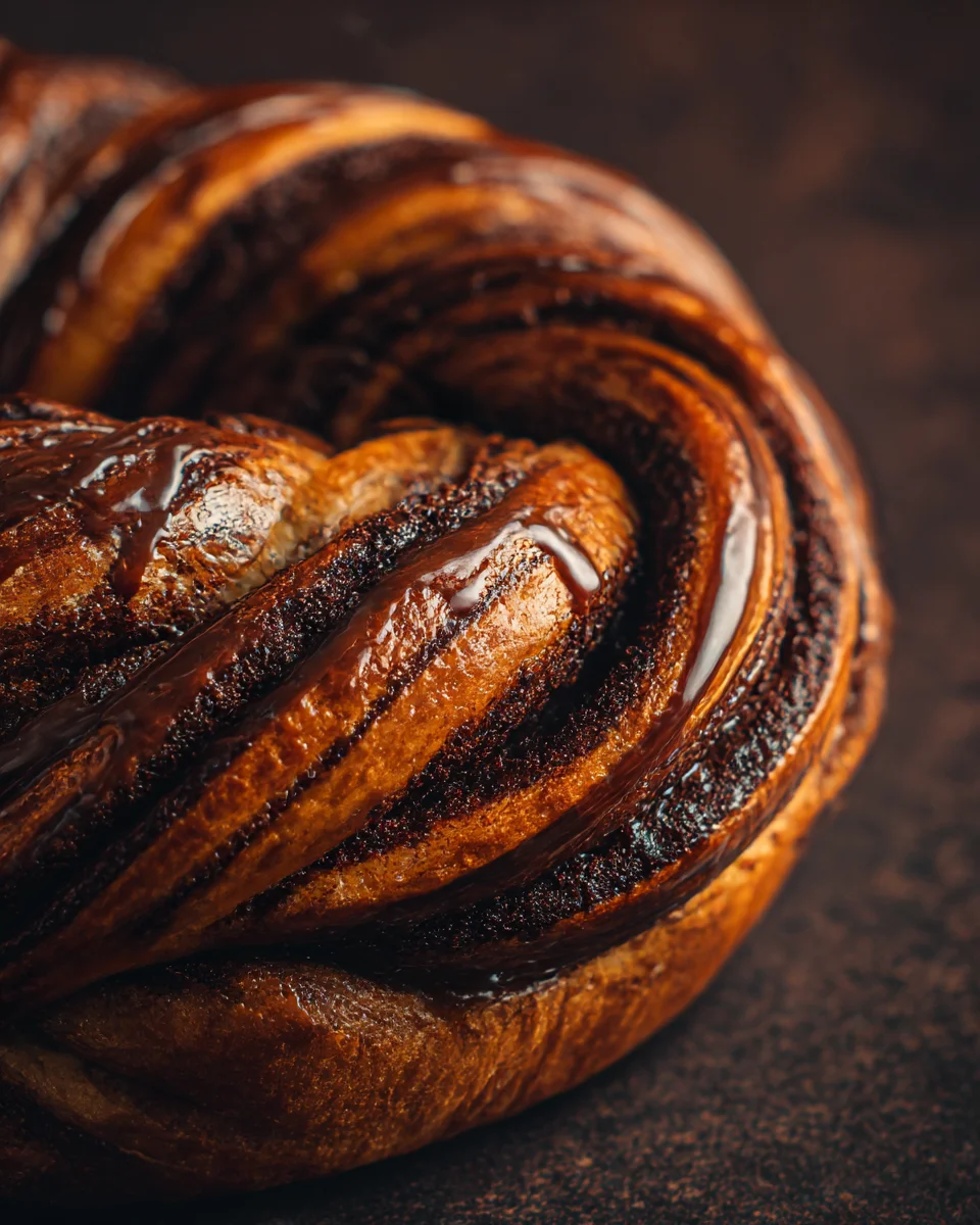 Braided Chocolate Babka with a Simple Syrup Glaze