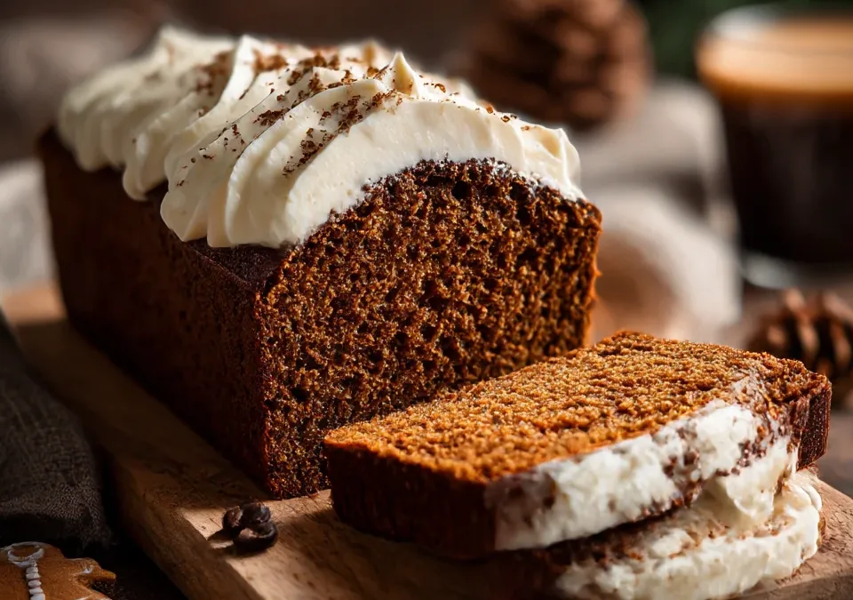 Christmas Gingerbread Latte Loaf with Molasses