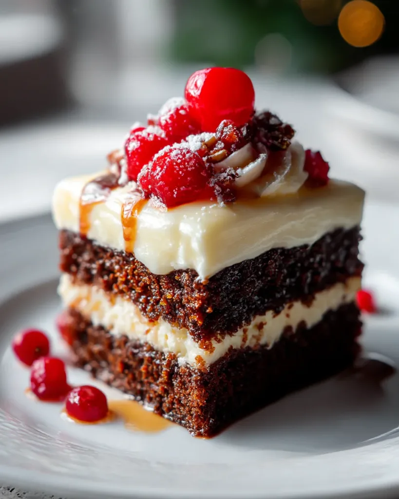 Christmas poke cake
