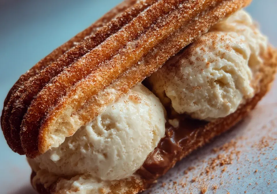 Cinco de Mayo Churro Ice Cream Sandwiche