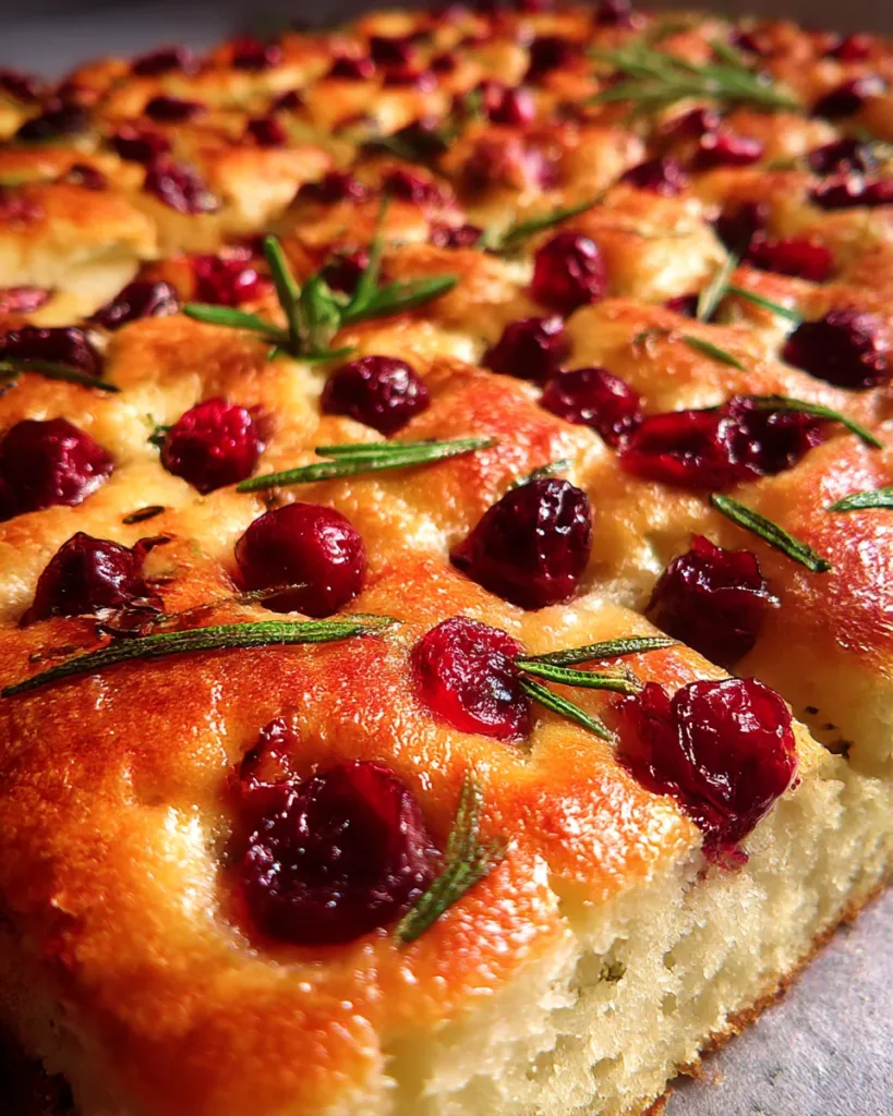 Cranberry-Orange Focaccia