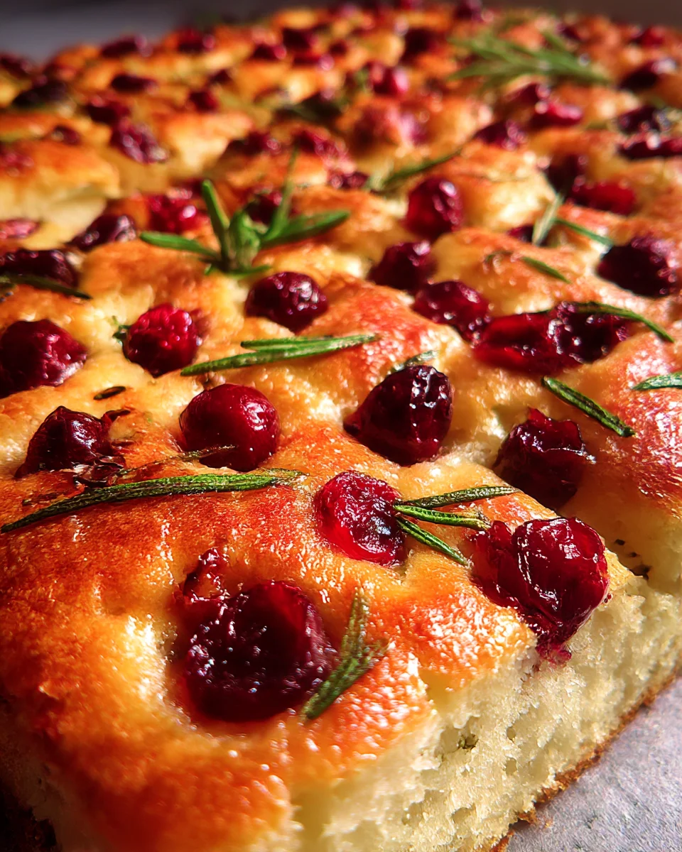 Cranberry-Orange Focaccia