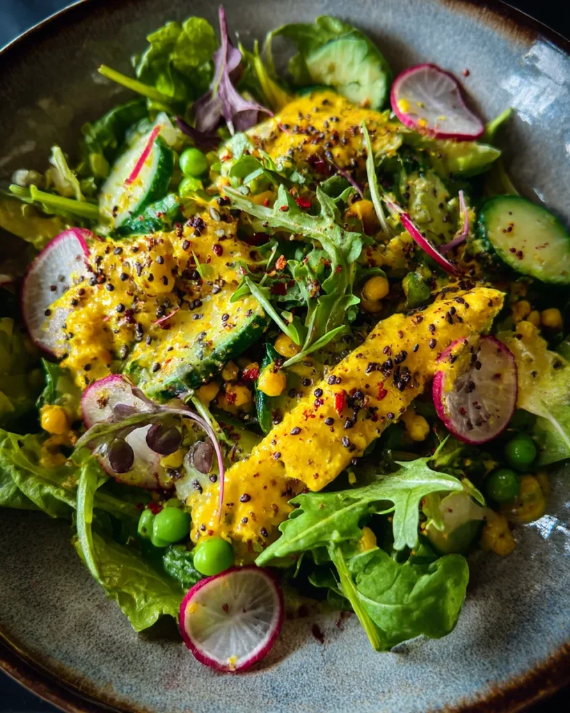 Detox Salad with Lemon-Turmeric Dressing