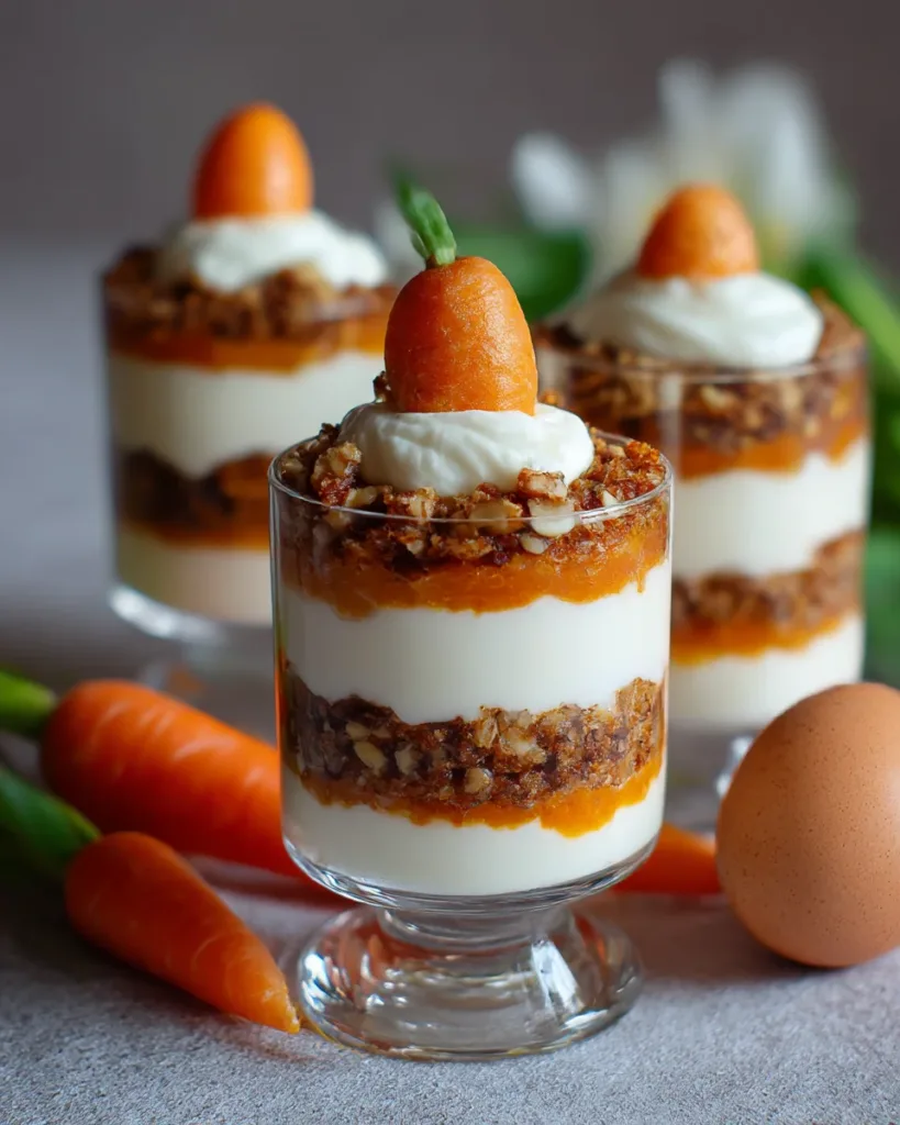 Easter Carrot Cake Trifle Cups