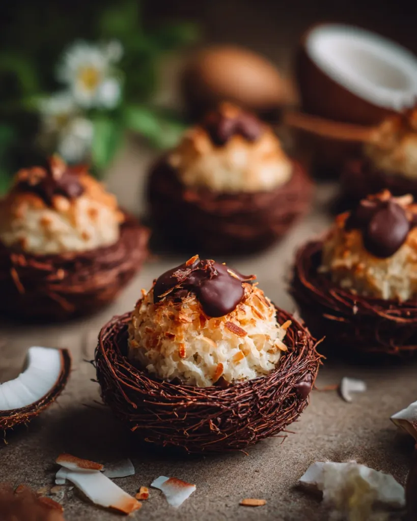Easter Chocolate Coconut Nest Treats