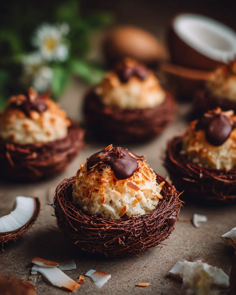 Easter Chocolate Coconut Nest Treats
