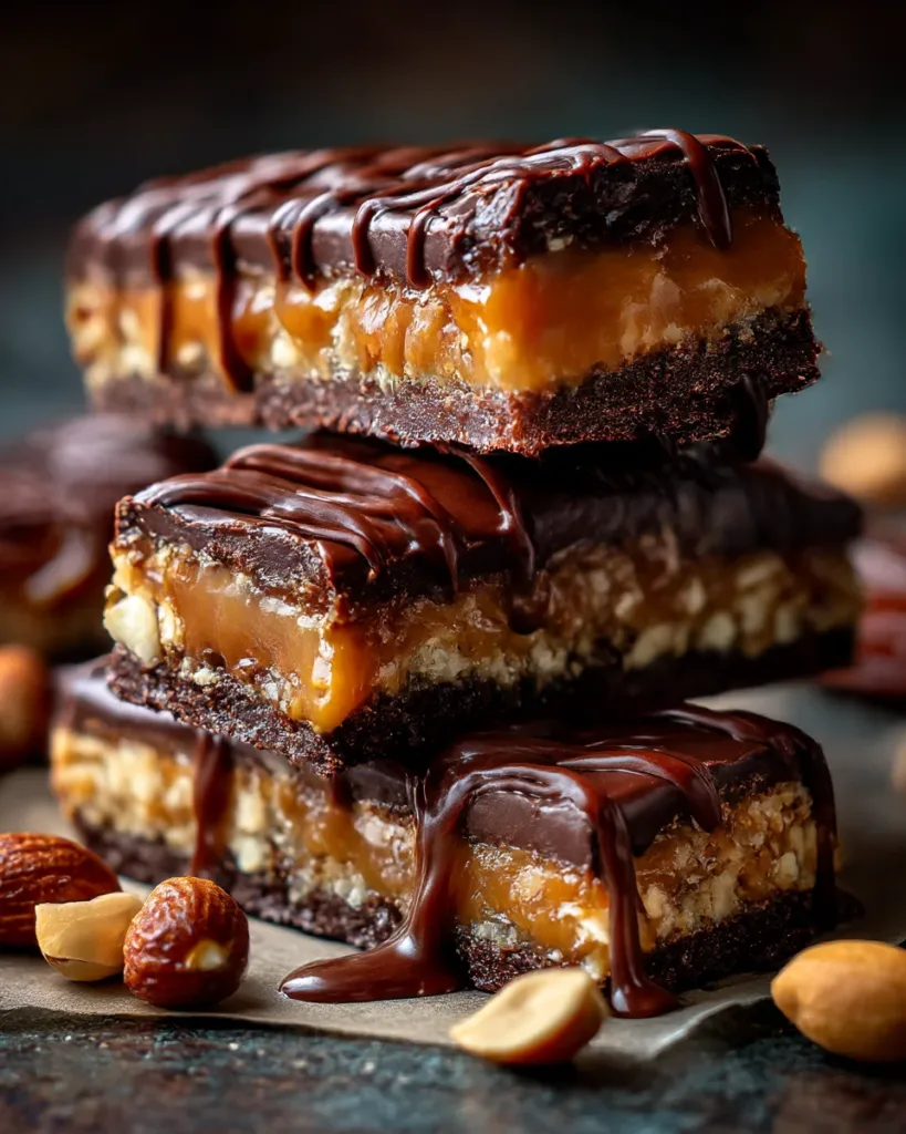Healthier Date Snickers Bars