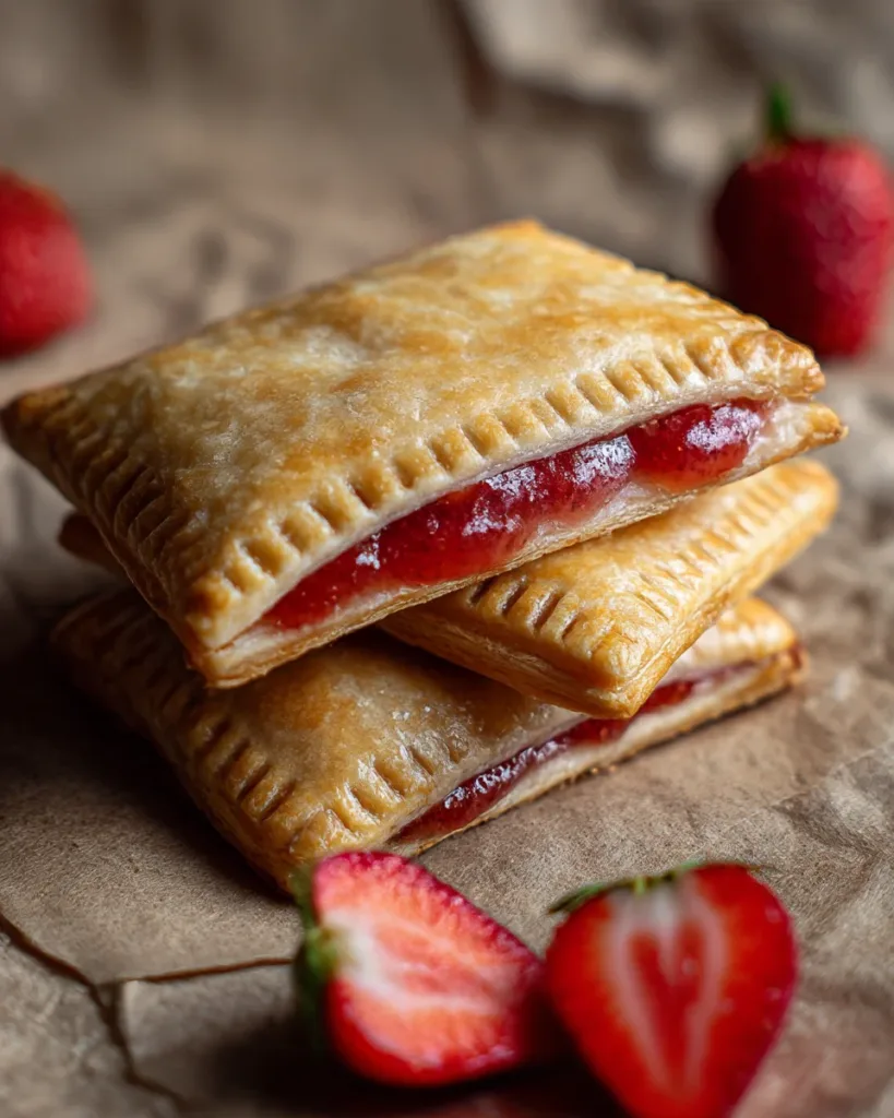 Homemade Pop Tarts with Strawberry Filling