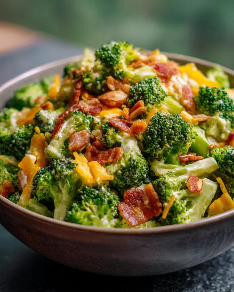 Keto-Friendly Broccoli Cheddar Salad