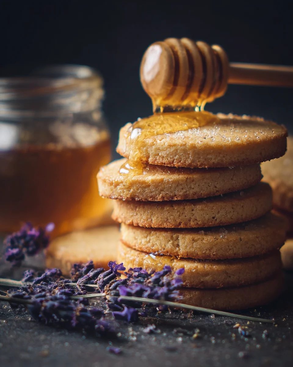 Lavender Honey Shortbread Cookies