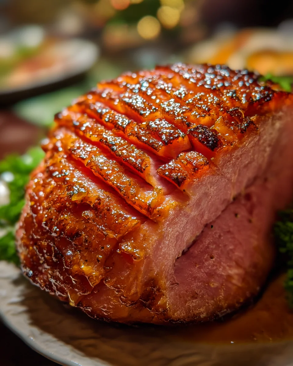 Maple Bourbon Glazed Ham