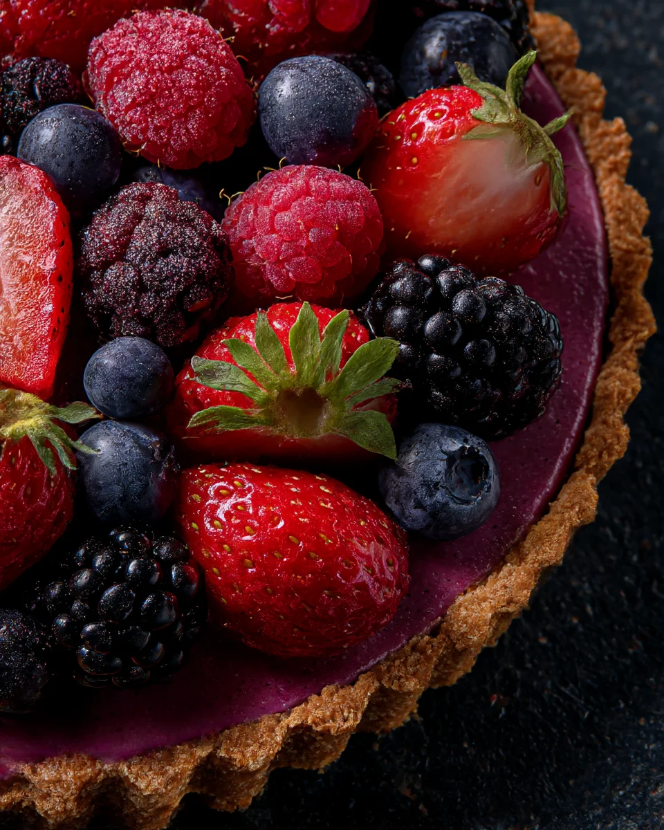 Mixed Berry No-Bake Tart Summer Vibes