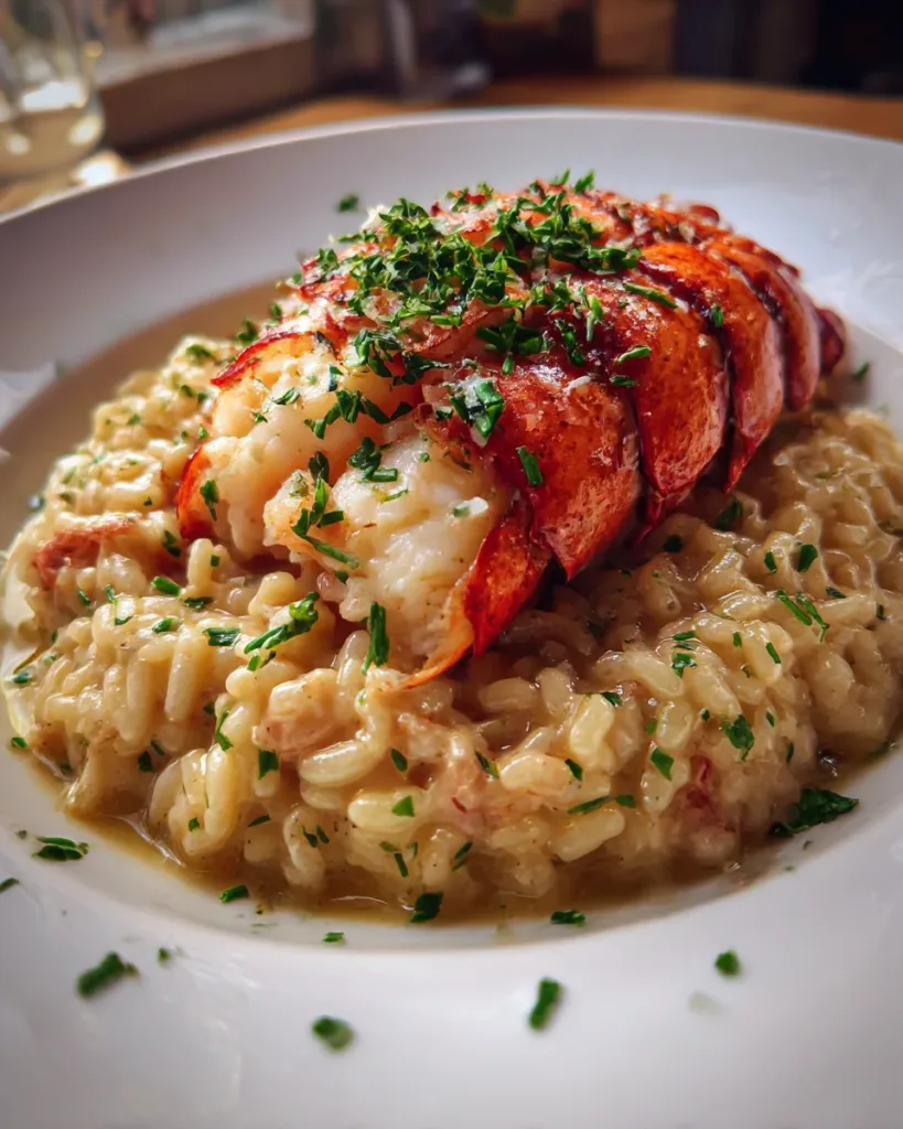 New Year's Eve Lobster Tail Risotto