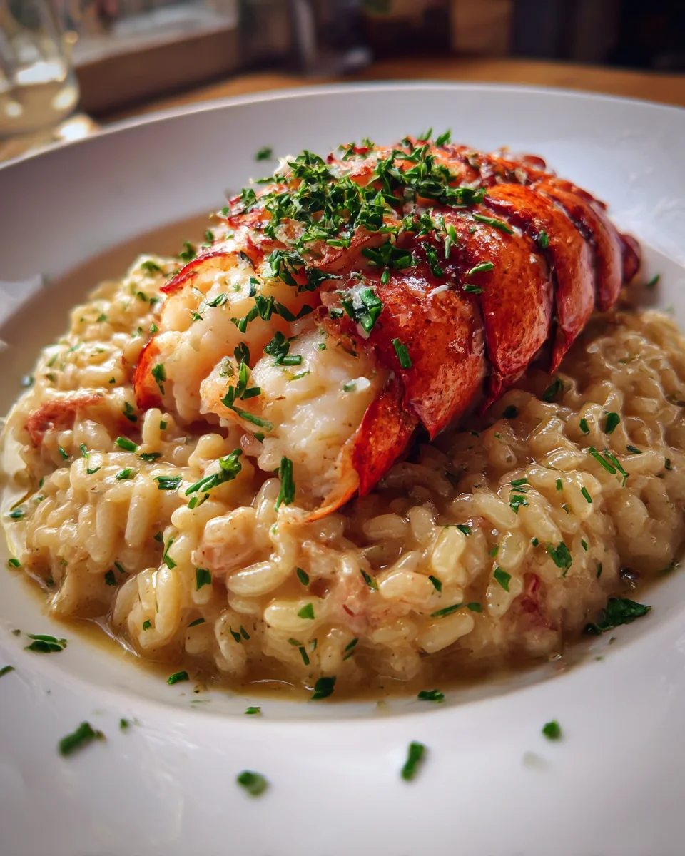New Year's Eve Lobster Tail Risotto