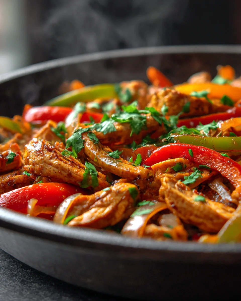 One-Skillet Chicken Fajita Bowls