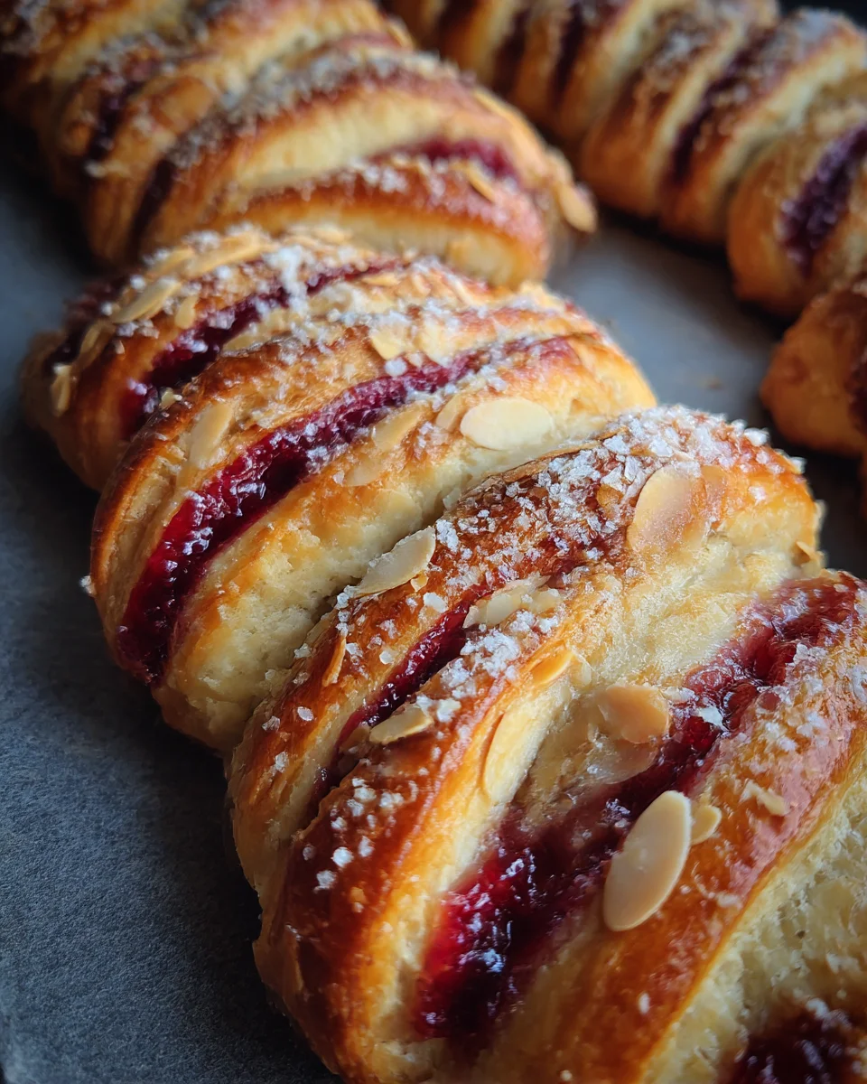Raspberry Almond Danish Braids
