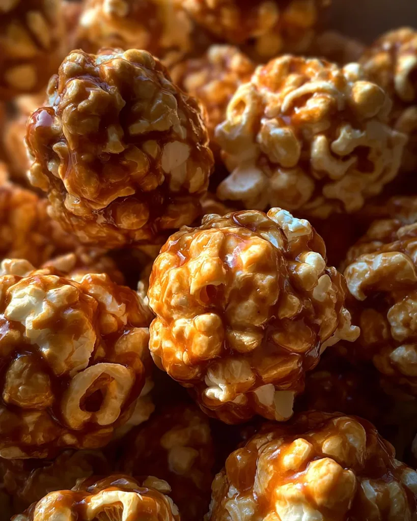 Salted Caramel Popcorn Balls