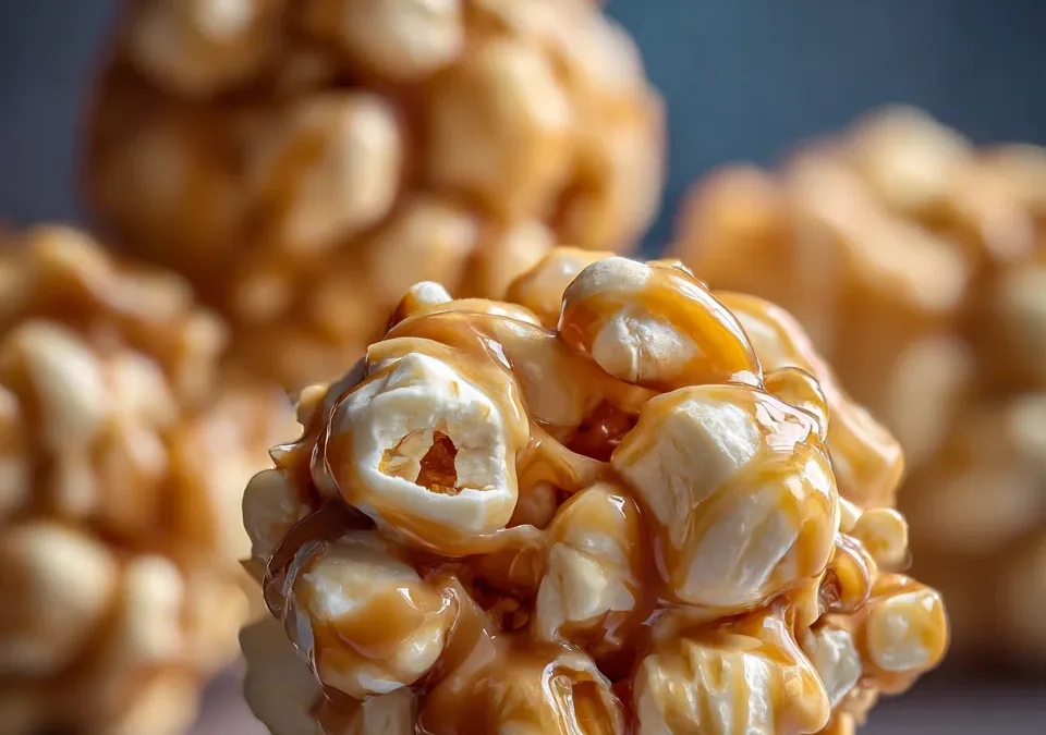 Salted Caramel Popcorn Balls