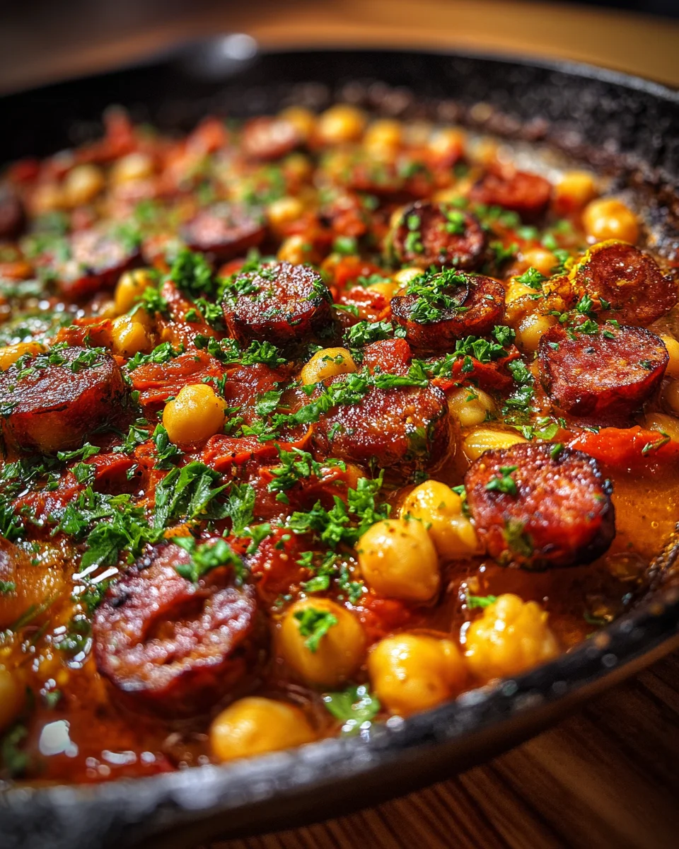 Spanish-Style Chickpea & Chorizo One-Pot