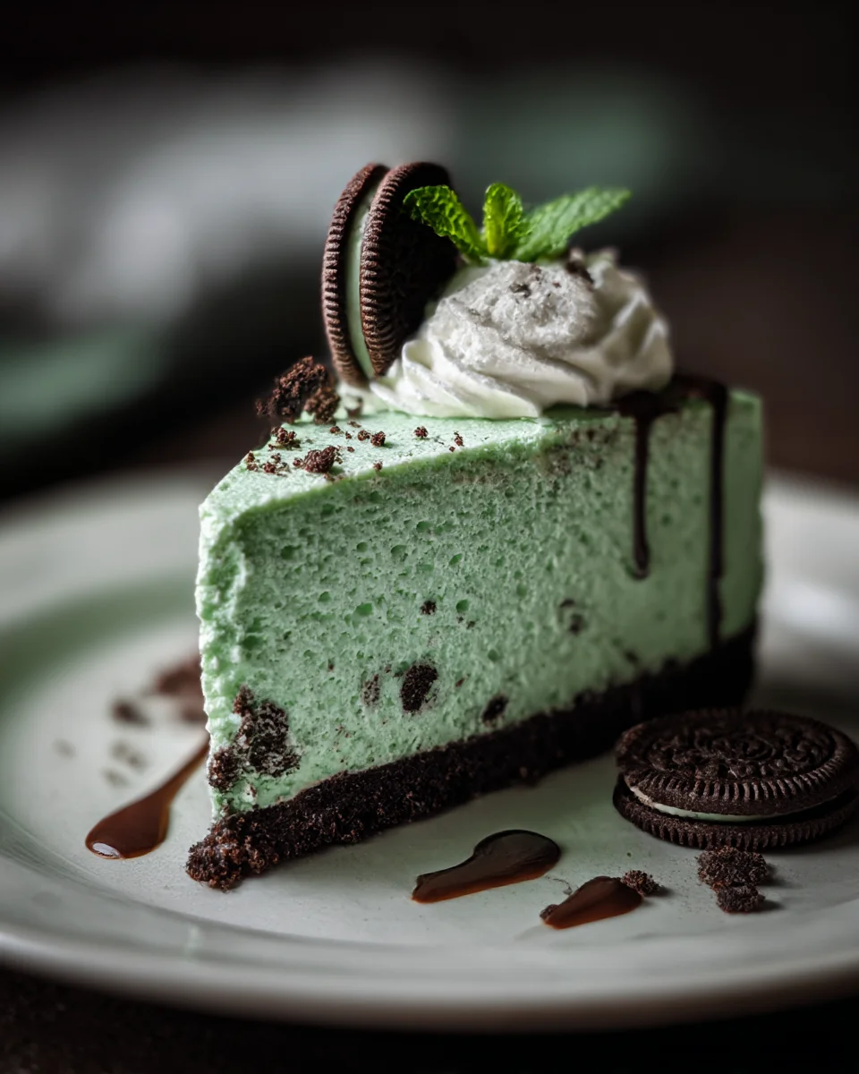 St. Patrick’s Day Mint Oreo Cheesecake