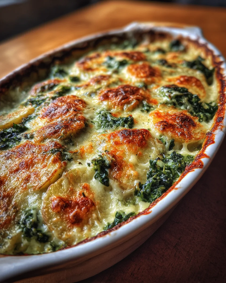 Sweet Potato & Kale Gratin with Gruyère
