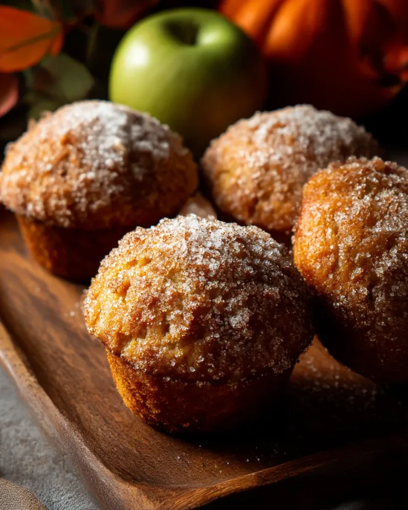 apple cider donut muffins autumn brunch