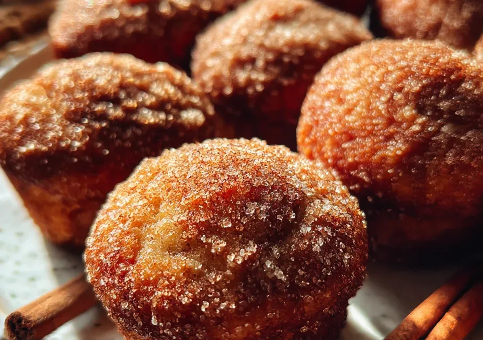 apple cider donut muffins autumn brunch