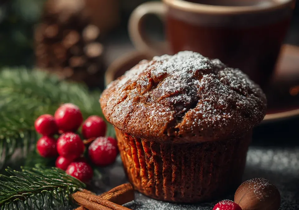 christmas muffin holiday drink inspired