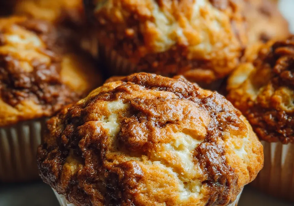 cream cheese swirl muffins